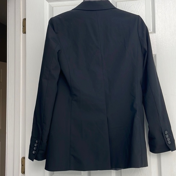 J. Crew Wool blazer 2 button front black pockets women’s size 2 - Picture 4 of 10